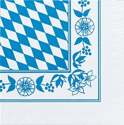 Produktbild von 50 Duni Zelltuchservietten Bayern 33x33cm