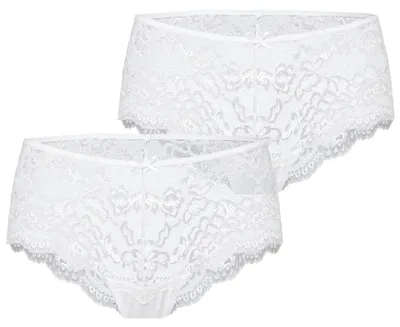 Image de Culotte pour femme Merry Style MSGAB144 (blanche, lot de 2, taille 36 (taille du fabricant : S))
