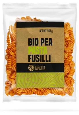 Produktbild von GymBeam - Erbsennudeln - Fusilli - VanaVita, 250 g