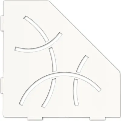 Immagine prodotto di Schlüter SES2D6MBW-E-S2 Ablage Curve 75x195x195x75mm Brillantweiß matt