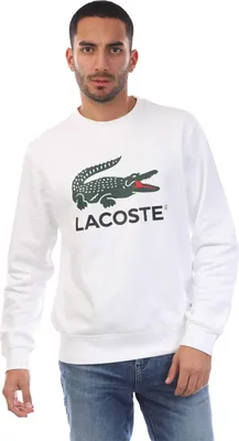 Produktbild von Lacoste - Sweatshirt für Herren, Rundhalsausschnitt, Fleece GT10999 (S) (Weiß)