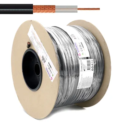 Produktbild von RG213 100m Koaxialkabel — 50 Ohm antennenkabel für SMA BNC TNC PL259 UHF N Stecker — RG213U Vollkupferkabel 10.3 mm coax kabel verlängerung — CB funk HAM radio Router 4G 5G — Hergestellt in Italien
