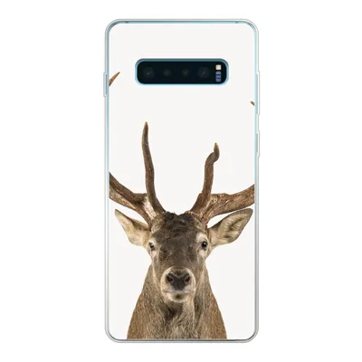 Produktbild von MuchoWow® Handyhülle Schutzhülle Hülle für Samsung Galaxy S10 Plus Hirsche - Tiere - Geweih - Kinder - Jungen Silikon Softcase Handy Hülle - Schutzhülle