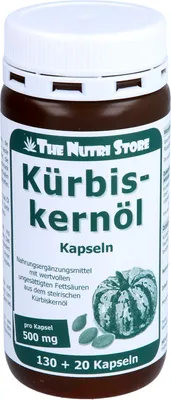Immagine prodotto di Olio di semi di zucca 500 mg, 130 capsule KAP