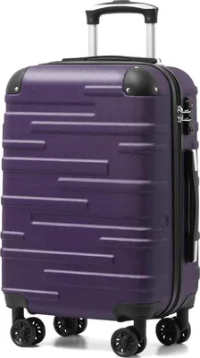 Image de Valise à roulettes COOLIFE Valise rigide Bagage extensible 4 roulettes Graulila ABS Serrure TSA