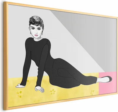 Produktbild von Posterpapier Poster - Beautiful Audrey 90x60 cm Menschen h-A-0116-ao-a