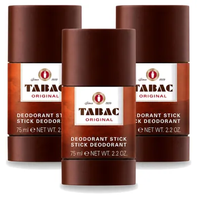 Productafbeelding van 3 x Tabac Original Deodorant Stick - 75 ml - Voordeelverpakking - 3 stuks