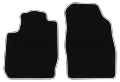 Obrázek produktu pro Velurové autokoberce pro: Ford StreetKa 2003-2006 kabriolet černo-stříbrné 2 ks