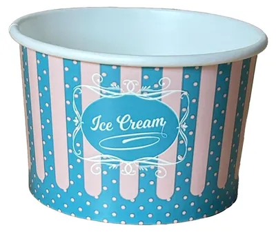 Produktbild von 50x Eisbecher aus Papier Patisserie ICE CREAM Motiv 235 ml 8oz