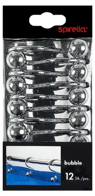 Zdjęcie produktu dla Spirella 7610583136961, Chrom, Stal nierdzewna, 40 mm, 60 mm, 12 szt.