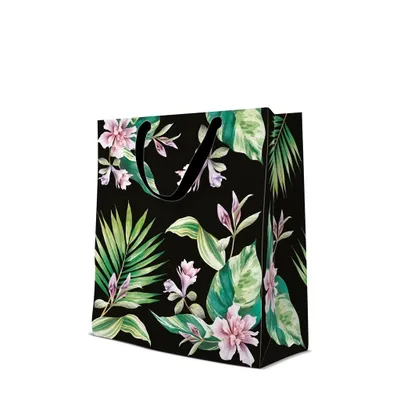 Immagine prodotto di Borsa regalo con motivo "Fiori esotici", grande