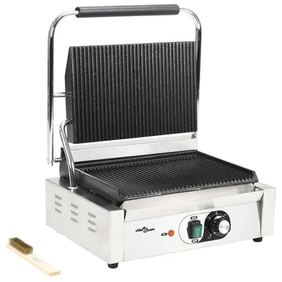 Produktbild von vidaXL Gerillter Panini-Grill 2200 W 43x30,5x20 cm