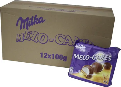 Produktbild von Milka Melo-Cakes 12 Packungen á 6 Stck. (Schaumzucker & Keks)