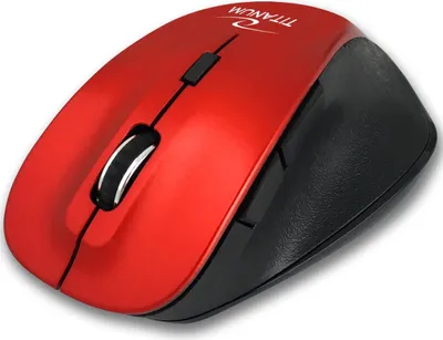 Image de Souris optique Bluetooth sans fil Titanum 6D Fornax rouge