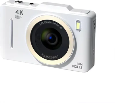 Zdjęcie produktu dla aparat cyfrowy 4K, cyfrowa kamera wideo, 48 MP, zdjęcia, ekran 2,8 cala, 16-krotny zoom cyfrowy, AF, autofokus, anty-shake, detekcja ruchu, wbudowana lampa błyskowa, akumulator, filtr upiększający, prezent na urodziny i święta