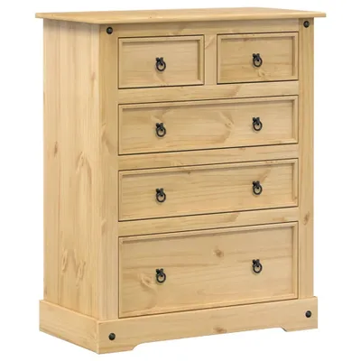 Produktbild von vidaXL Kommode Corona 92x48x114 cm Massivholz Kiefer
