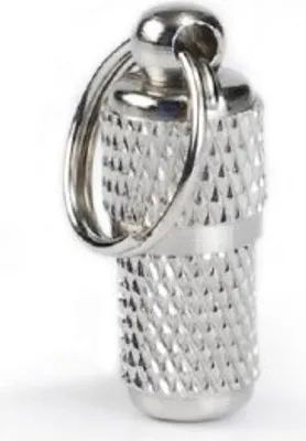 Produktbild von Beeztees Adresstube - Katzenhalsband - silber - 21 mm