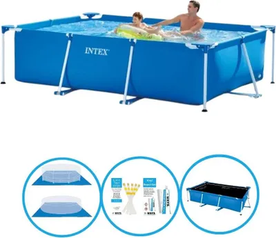Immagine prodotto di Telaio rettangolare per piscina Intex 260x160x65 cm - Accessori inclusi