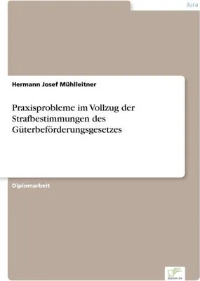 Image de Praxisprobleme im Vollzug der Strafbestimmungen des Güterbeförderungsgesetzes