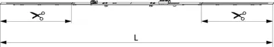 Immagine prodotto di MACO MM azionamento variabile dell'anta iS scanalatura di montaggio FFH 801-1250 mm argento