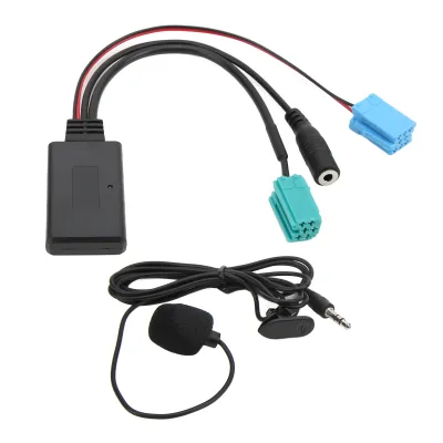 Produktbild von Bluetooth AUX IN Kabel Hilfs Eingang Adapter Freisprecheinrichtung Mikrofon Ersatz für Megane 2 Updatelist Radio