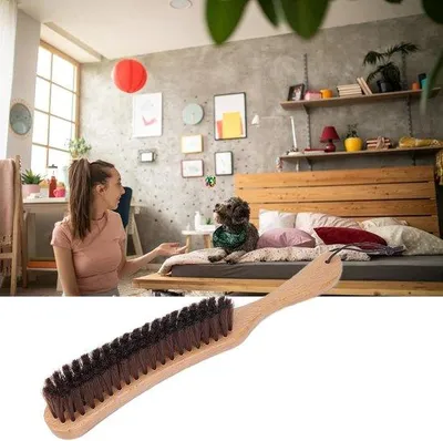 Produktbild von Bekleidungsbürste - Pluis-Entferner - Bekleidungsreinigung - Holzgriff - 27,2 cm - Nicht spezifiziert