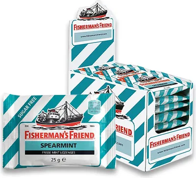 Produktbild von Fisherman's Friend - Spearmint Ohne Zucker - 24er