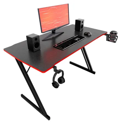 Immagine prodotto di Spector - Scrivania da Gaming 120x60x76 cm in MDF e Metallo Nero
