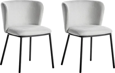 Two identical chairs are shown against a white background.