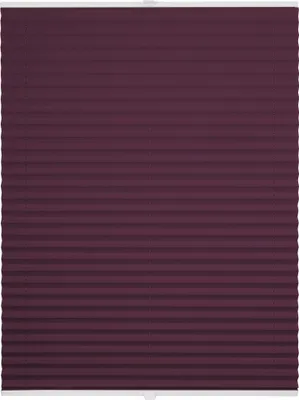 A close-up, front-facing view of a pleated blind.