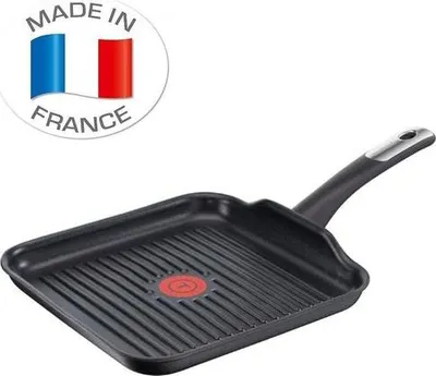 Produktbild von Tefal Grillpfanne C63340 Grillpfanne Induktion 26x26 cm, Gusseisen Steakpfanne, Grill Pfanne, Aluminiumguss (1-tlg., Antihaftbeschichtet, Bratpfanne
