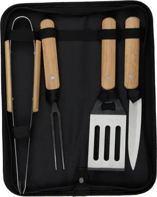 Image de Alpina BBQ Toolset - Set de 4 pièces avec sac de rangement