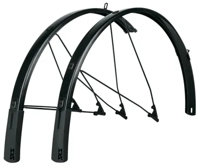 Produktbild von SKS Schutzblechset Bluemels Style 28' 46mm, schwarz matt, schwarz (1 Set)
