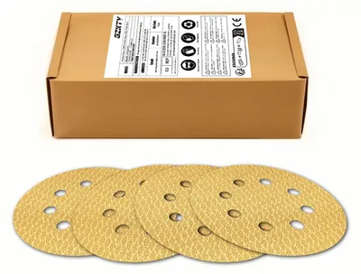 Zdjęcie produktu dla Tarcza szlifierska 125mm - opakowanie 240 sztuk - zestaw papieru ściernego - gradacje: 40/60/80/120/150/180/220/240 - do drewna/metalu - kompatybilna z szlifierkami oscylacyjnymi