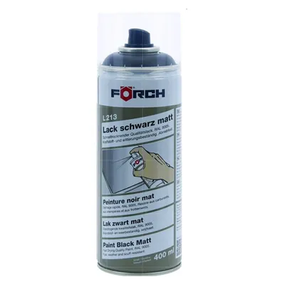 Produktbild von FOERCH Lack Schwarz Matt L213 - 0.4 Liter