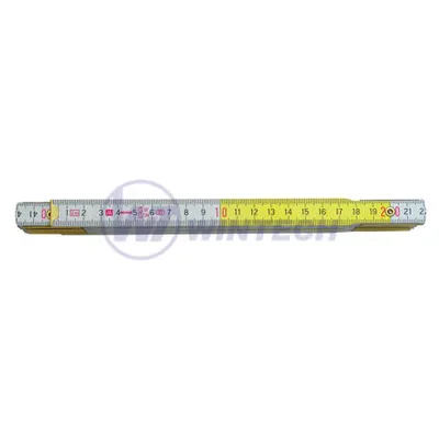 Image de Mètre ruban pliant PROFI 1m bois jaune / pack 1 pcs