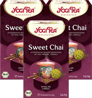 Produktbild von 3 xYOGI TEA Sweet Chai | 3 x 34g