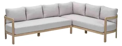 Produktbild von Garden Impressions Ibiza Lounge-Dining Set - 2-teilig - rechts - acacia white wash - grau sand