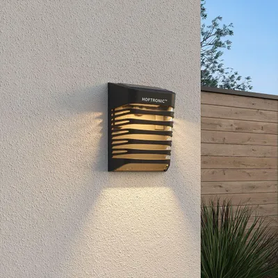 Image de HOFTRONIC - Applique murale solaire LED Dono 0,2W 3000K IP65 Noir