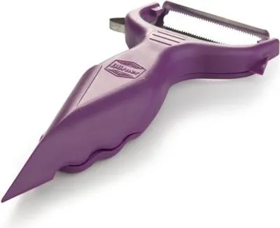 Immagine prodotto di Börner 6 in 1 pelapatate per guarnire in verde pelapatate per frutta e verdura pelapatate per asparagi pelapatate per cetrioli grattugia vegana grattugia per verdure, colore:viola