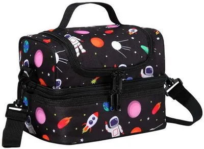 Produktbild von Isolierte Lunchbox Schwarz für Kinder
