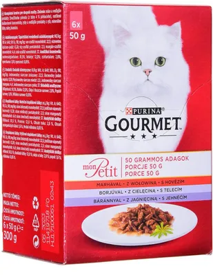 Produktbild von GOURMET Mon Petit Meat Mix - Katzen Nassfutter - 6 x 50 g
