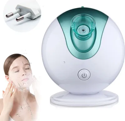 Produktbild von Gesichtsdampfer,Professional Nano Ionic Gesicht Feuchtigkeits Befeuchter Dampfgerät für Porenreiniger Gerät Gesichtspflege Gesicht SPA Fast Steam Sprayer(Grün)