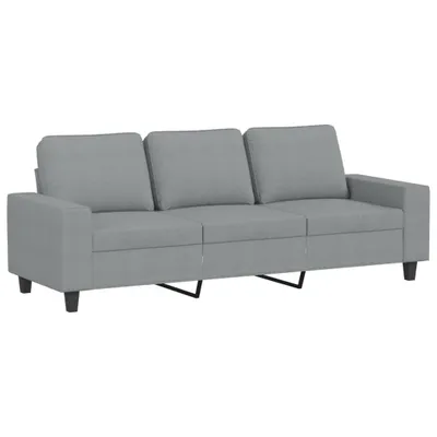 Produktbild von 3-Sitzer-Sofa Hellgrau 180 cm Stoff