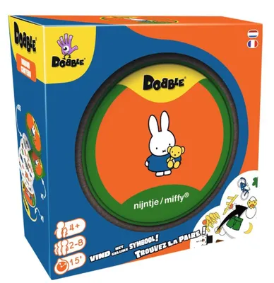 Obrázok produktu pre Asmodee Dobble Nijntje / Miffy, Kartová hra, Hľadanie zhody, 4 rok / roky, 15 min