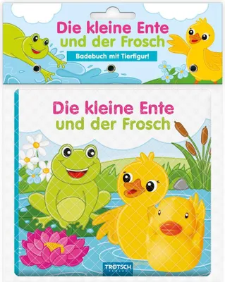 Produktbild von Trötsch Badebuch mit Tierfigur Die kleine Ente und der Frosch