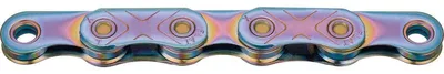 Produktbild von KMC Kette X-Flat, Sram 12-/13-fach, 126 Glieder, Aurora-Blue, waxed