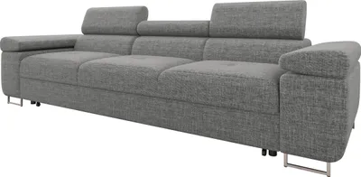 Produktbild von MIRJAN24 Schlafsofa Torezio 3 Bis, Couch mit Einstellbare Kopfstützen, 3-Sitzer mit Schlaffunktion, Wohnzimmer, 263x102x70-90 cm (Farbe: Lux 05)