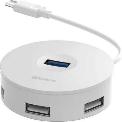 Image de Hub Baseus USB-C vers USB/Micro USB Blanc