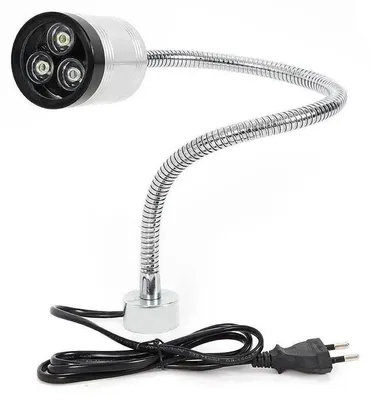 Produktbild von LED Magnet Arbeitsleuchte - Werkstattlampe - 6W - 6500K kaltweiß - Flexibler Schwanenhals - Magnetfuß - IP65 wasserdicht - Kompakte CNC Maschinenbeleuchtung